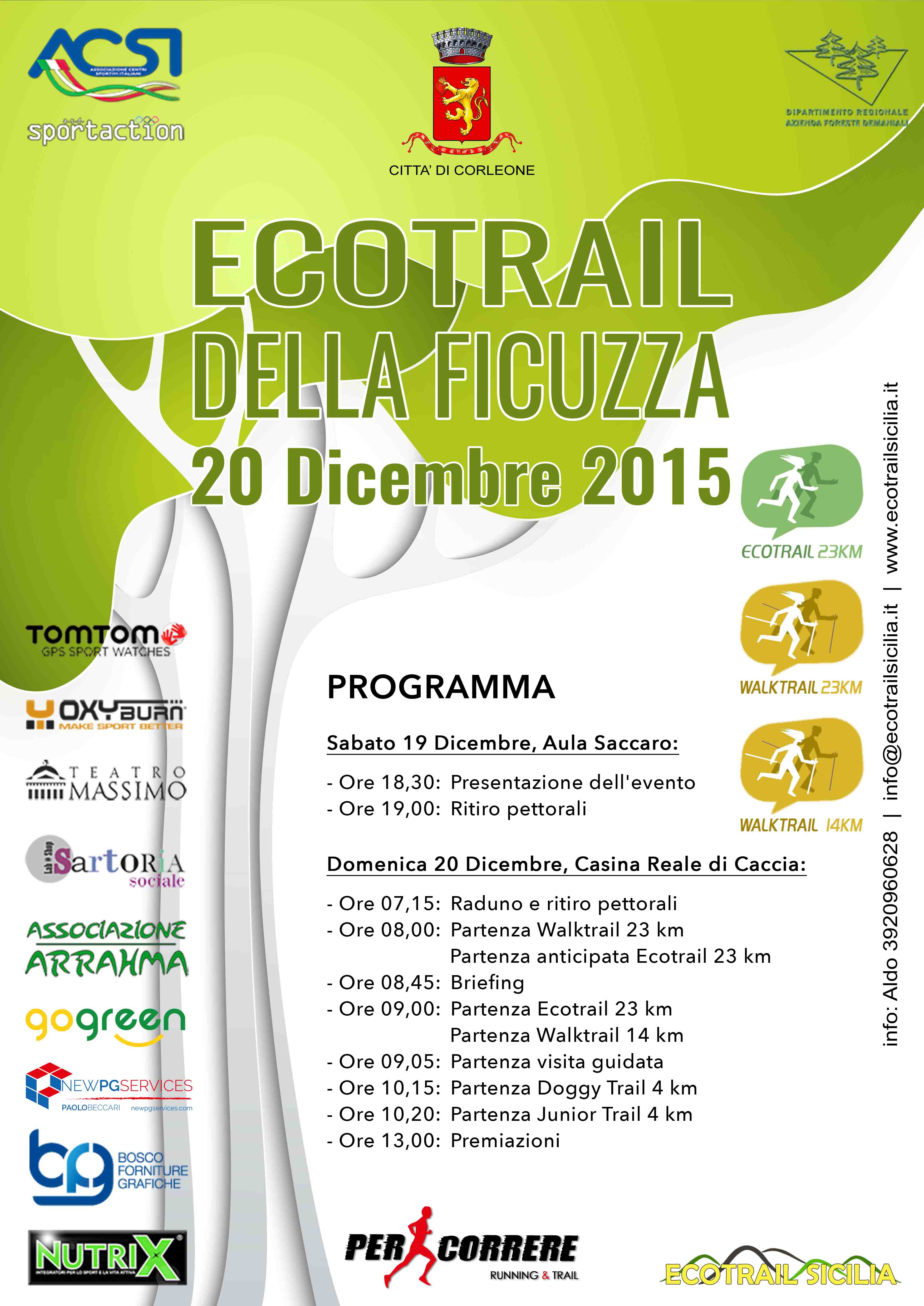 Circuito Ecotrail Sicilia 2015 - classifica finale dicembre 2015