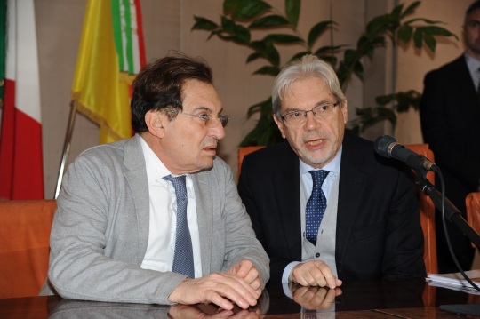 Presidente Rosario Crocetta - Ministro Claudio De Vincenti