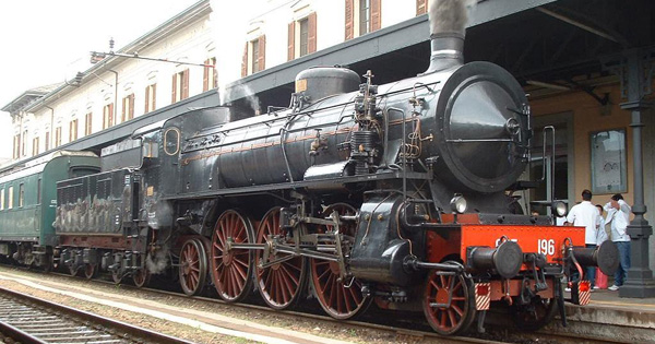 Ad Ambelia con il treno a vapore del 1910