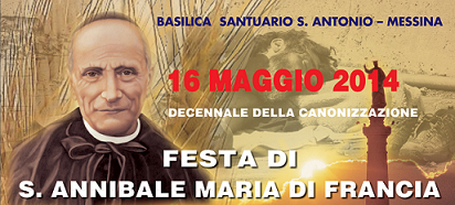 Messina: Festa di Sant'Annibale il 16 maggio 2014