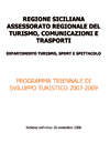 Programma triennale di sviluppo turistico 2007-2009