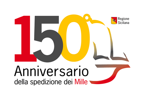 Logo del 150esimo anniversario della spedizione dei Mille